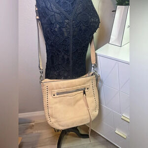 Tan Suede Rebecca Minkoff crossbody bag